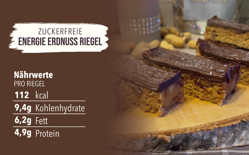 Energie Erdnuss Riegel