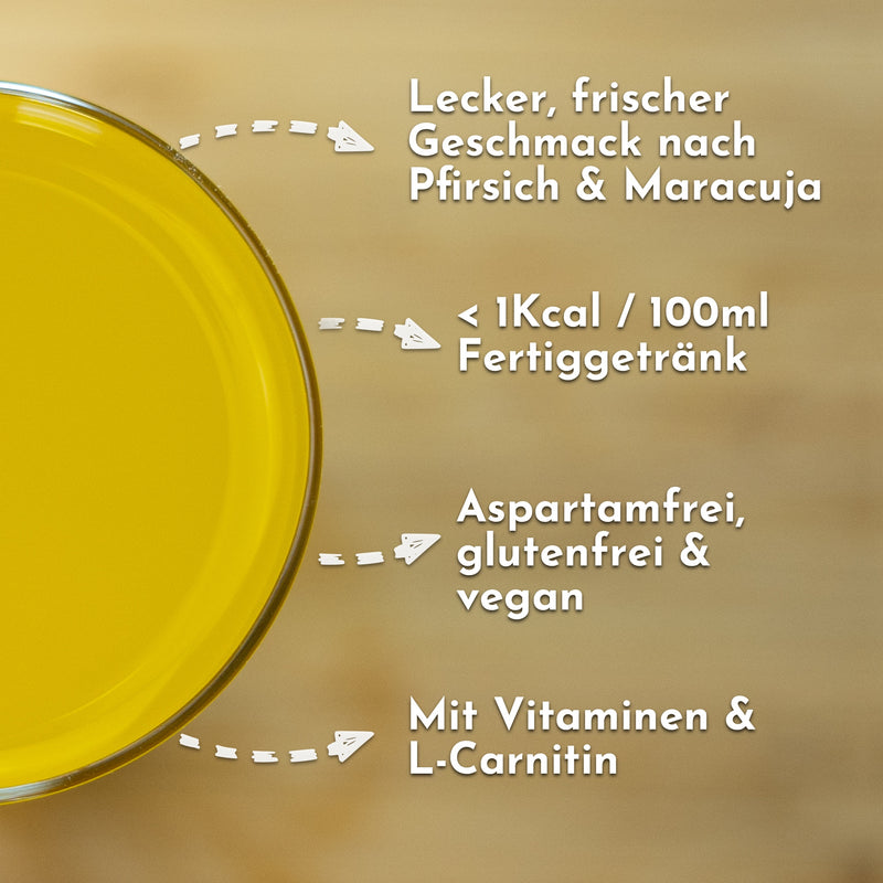 Foodtastic Vital Sirup - Pfirsich-Maracuja
